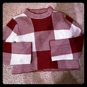 Plaid crop sweater!